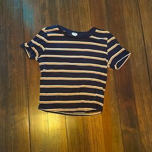 Garage Stripped Baby Tee